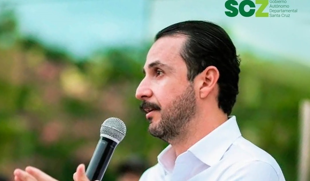 El gobernador Juan Pablo Velasco. Foto: Gobernación de Santa Cruz.