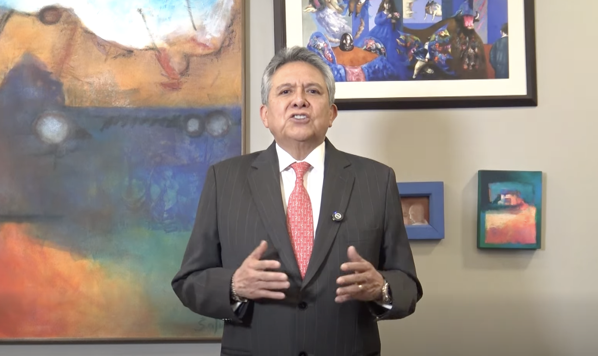 El presidente de la CEPB, Giovanni Ortuño. Foto: Captura CEPB.