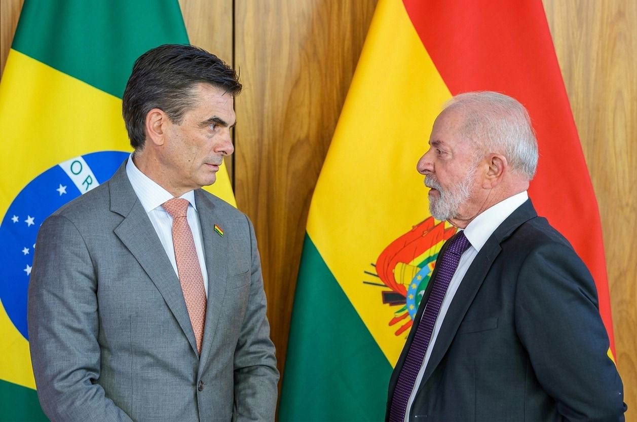 Los presidentes de Bolivia y Brasil, en un encuentro este año. Foto: Archivo.