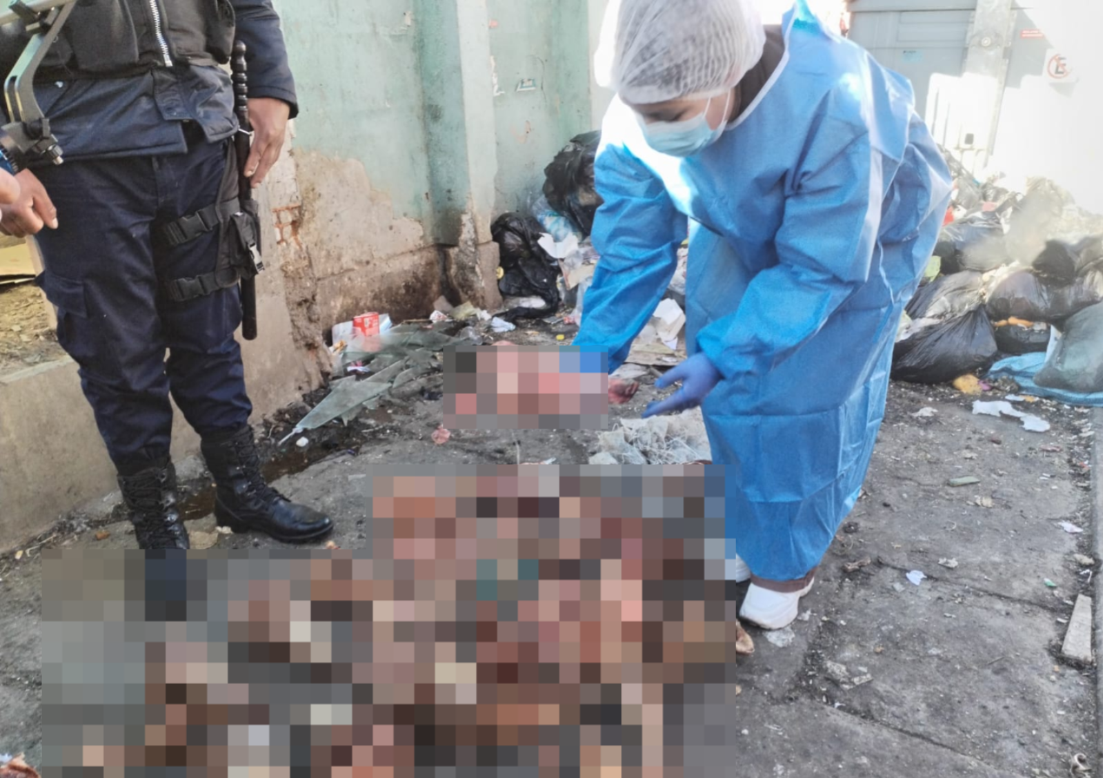 Los restos fueron hallados en un basurero en Río Seco.