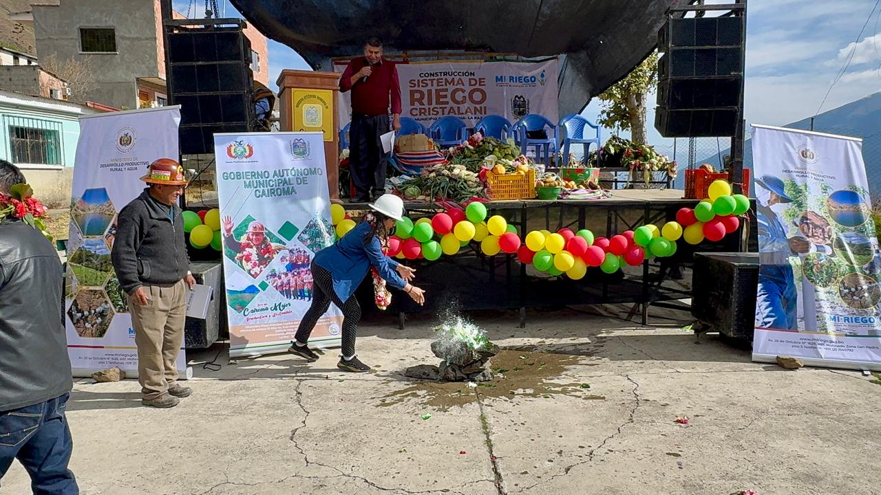 Cairoma inició las obras para tener un sistema de riego. Foto: MDPRyA.
