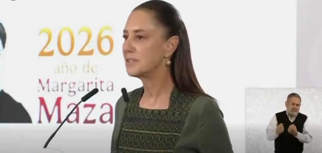 La presidenta de México, Claudia Sheinbaum. Imagen: Captura.