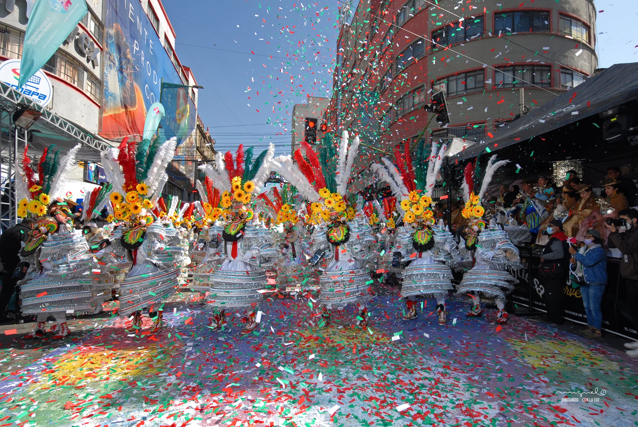 La morenada es la danza principal y más numerosa de la Festividad del Gran Poder en La Paz. (Gentileza: Javier Escalier).