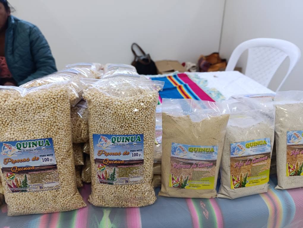 Productos transformados con base a quinua. Foto: CIQ.