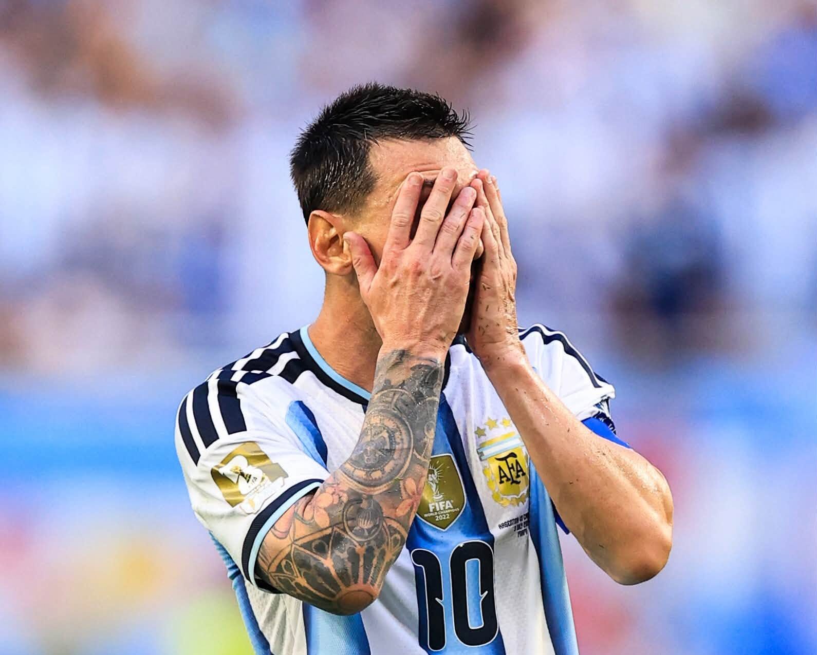 Lionel Messi anotó el primer gol del partido.