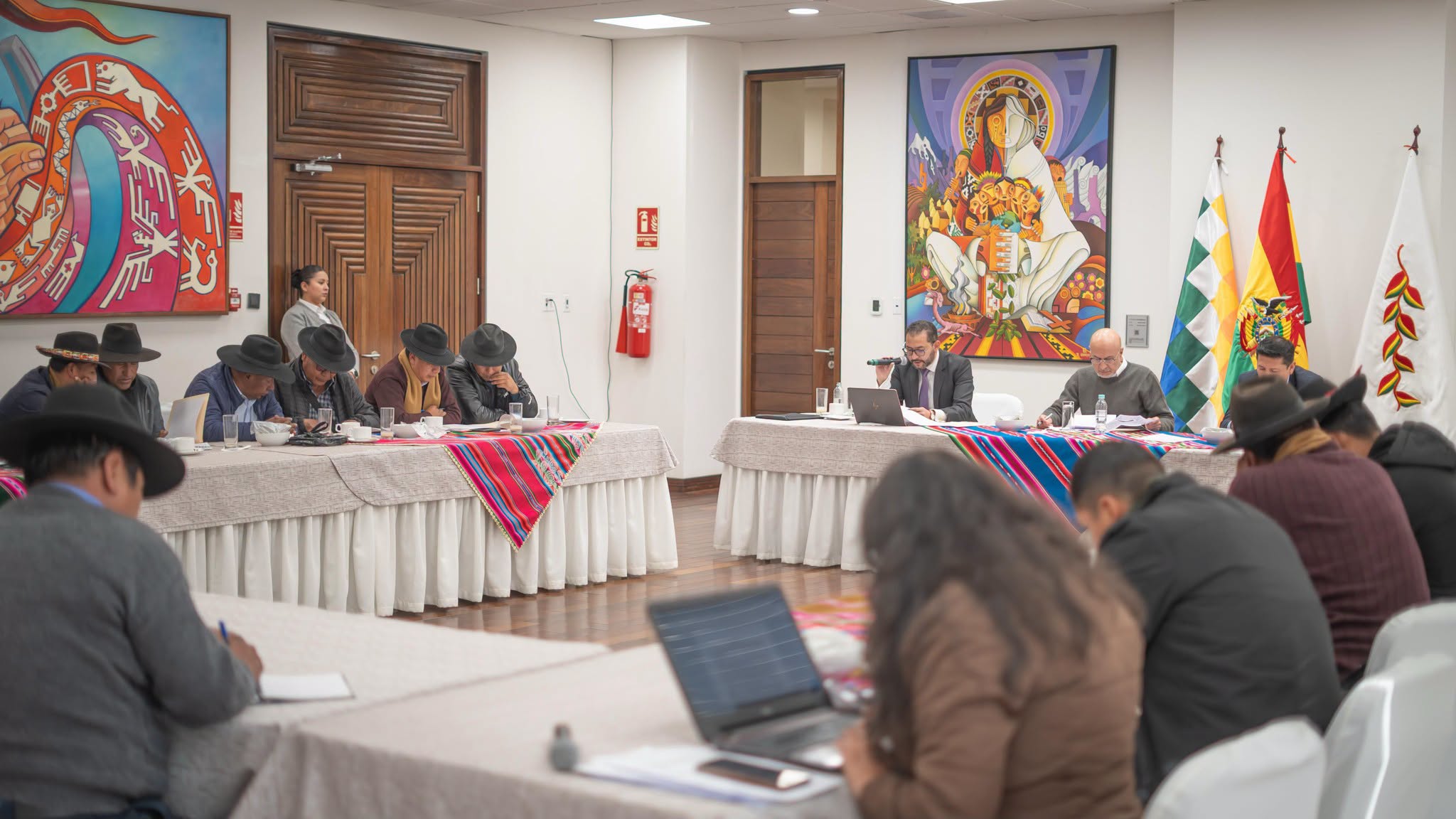 El ministro José Luis Lupo destacó el inicio de una nueva etapa con el sector campesino. Foto: Ministerio de la Presidencia.
