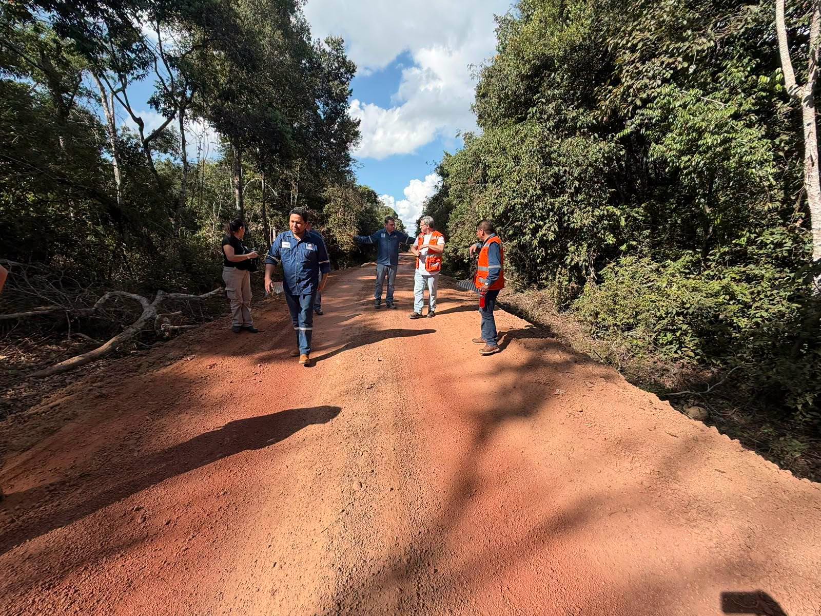 Se realizó una inspección técnica a lo largo del tramo Santa Rosa de la Roca – Remanso. Foto: ABC.