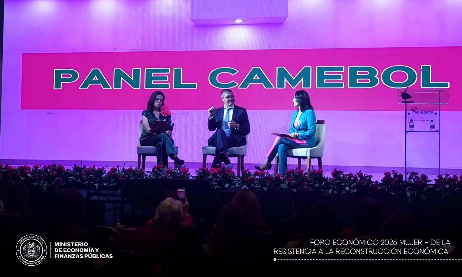 El Ministro de Economía participó en el Foro FEM Económico 2026, en Santa Cruz. Foto: MEFP.