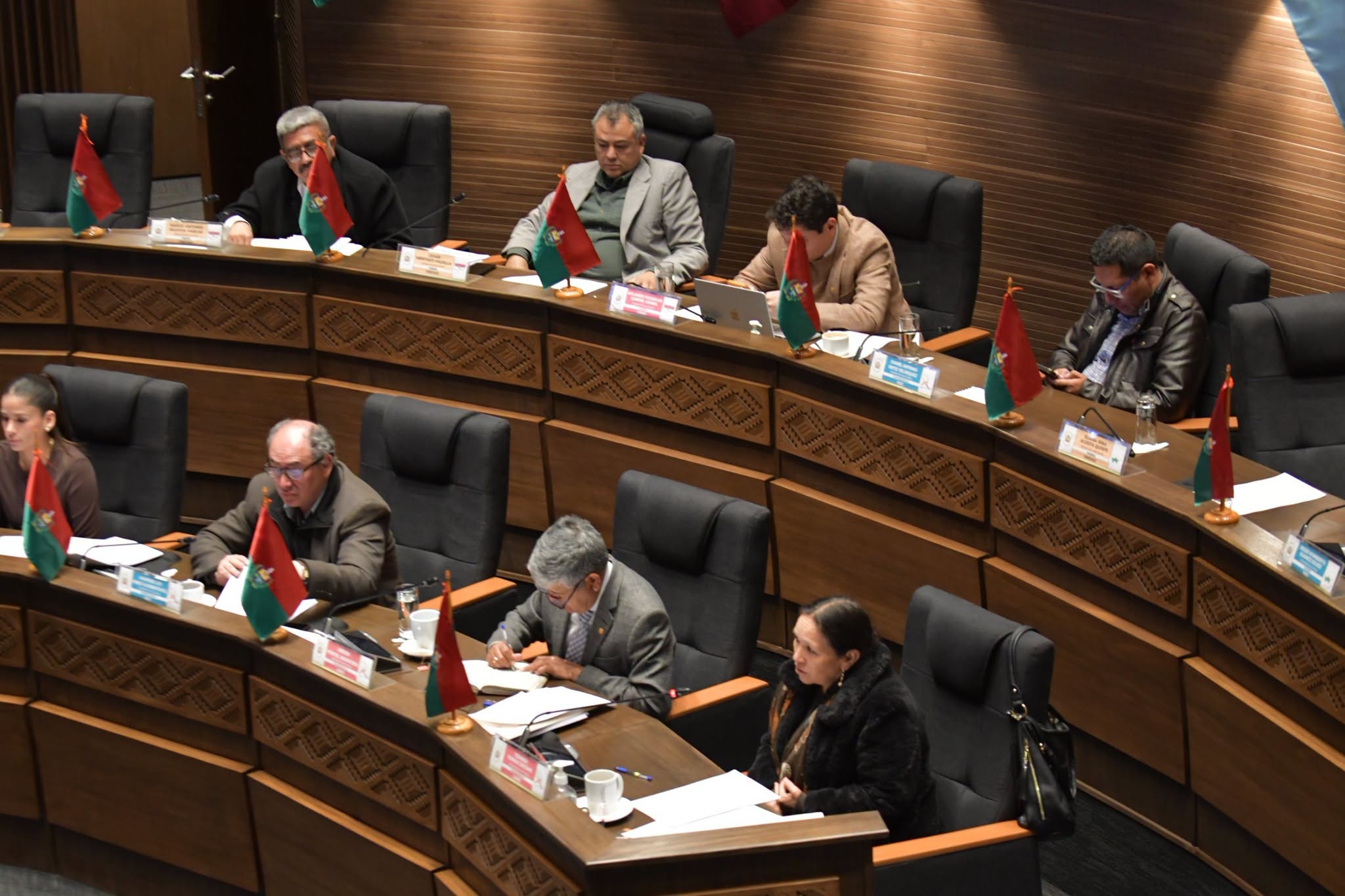 Legisladores durante la sesión en el Senado. Foto: Cámara de Senadores.