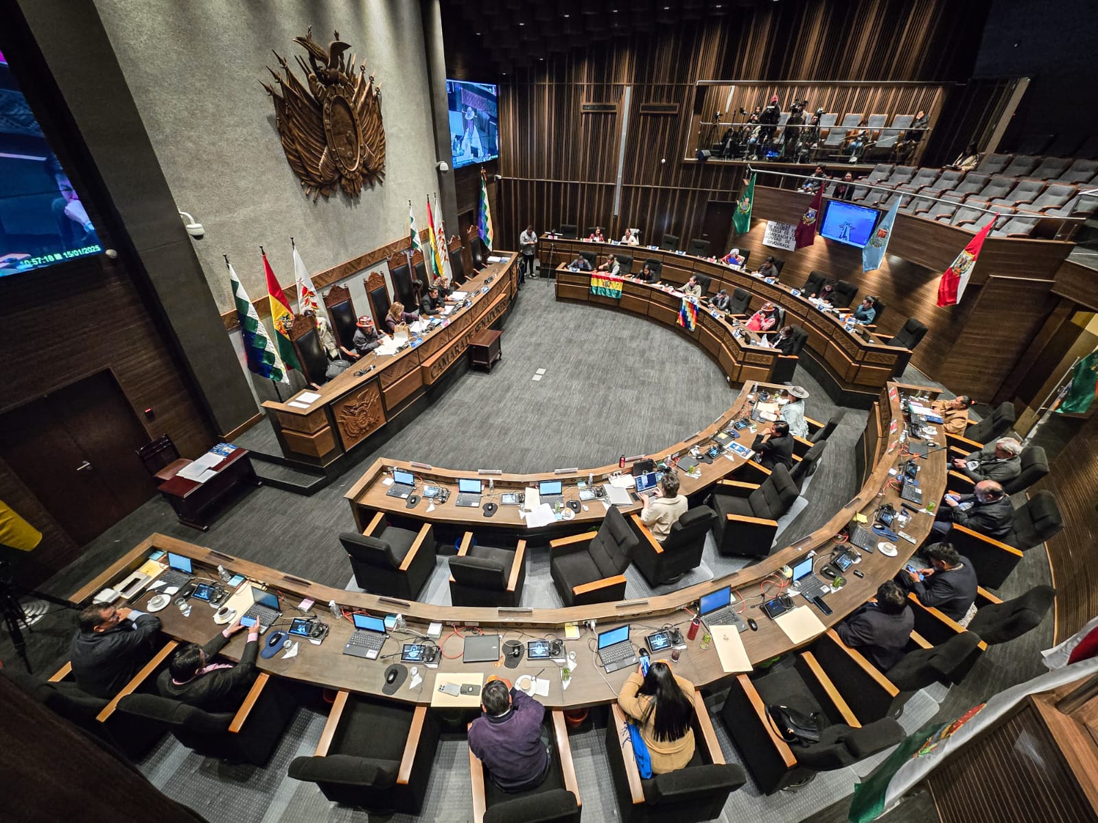 La Cámara de Senadores de Bolivia. Foto: Senado.