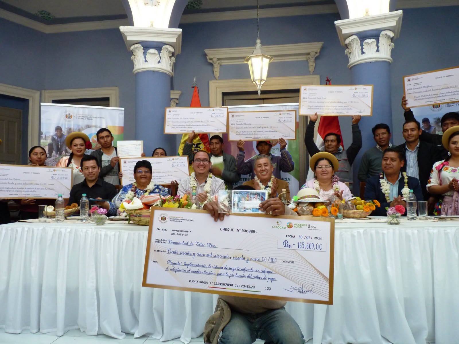 Gobierno impulsa producción agrícola en Chuquisaca, Tarija y Potosí. Foto: MDPRyA.