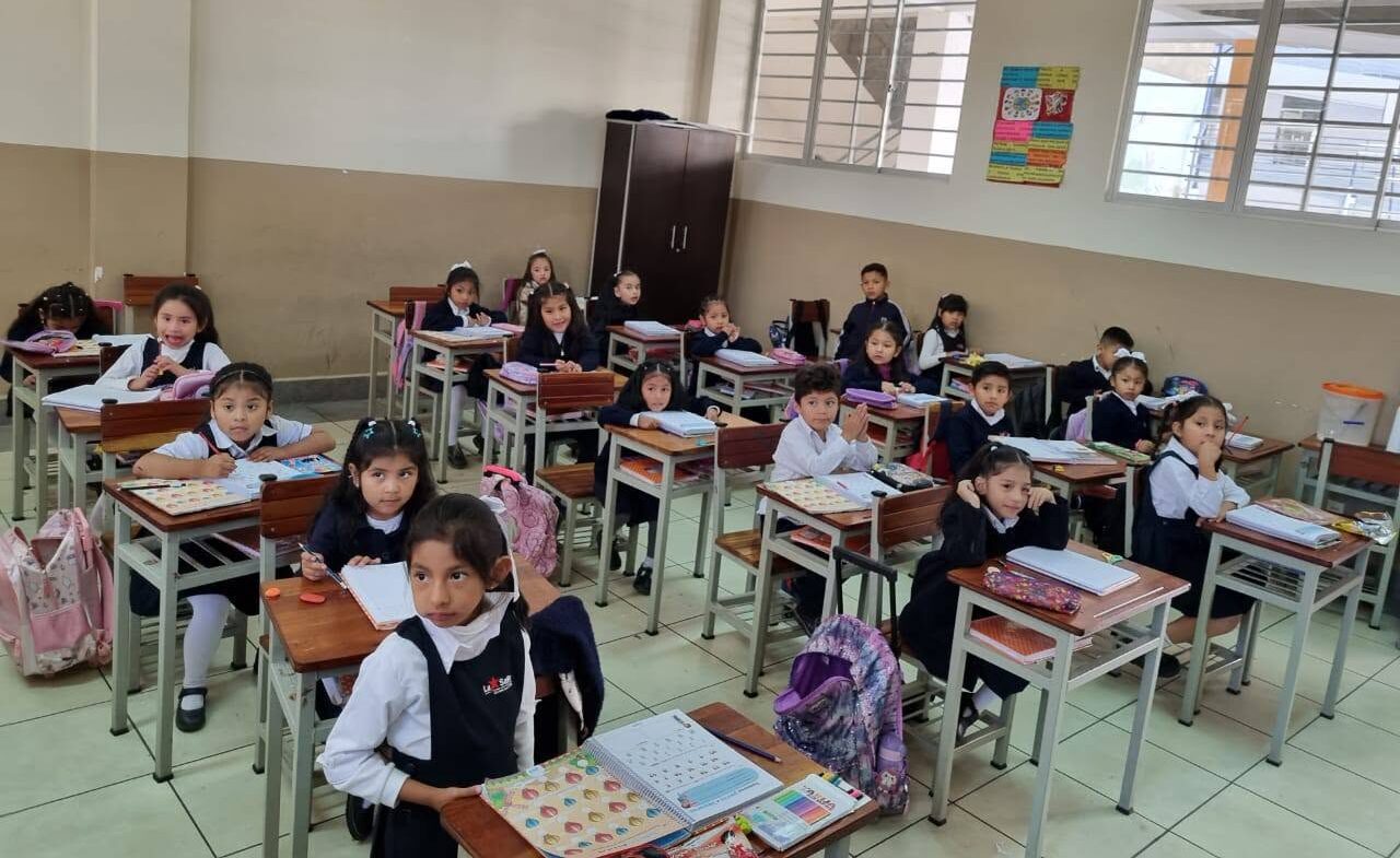 Estudiantes en clases en Tarija. Foto: Dirección Departamental de Educación Tarija.