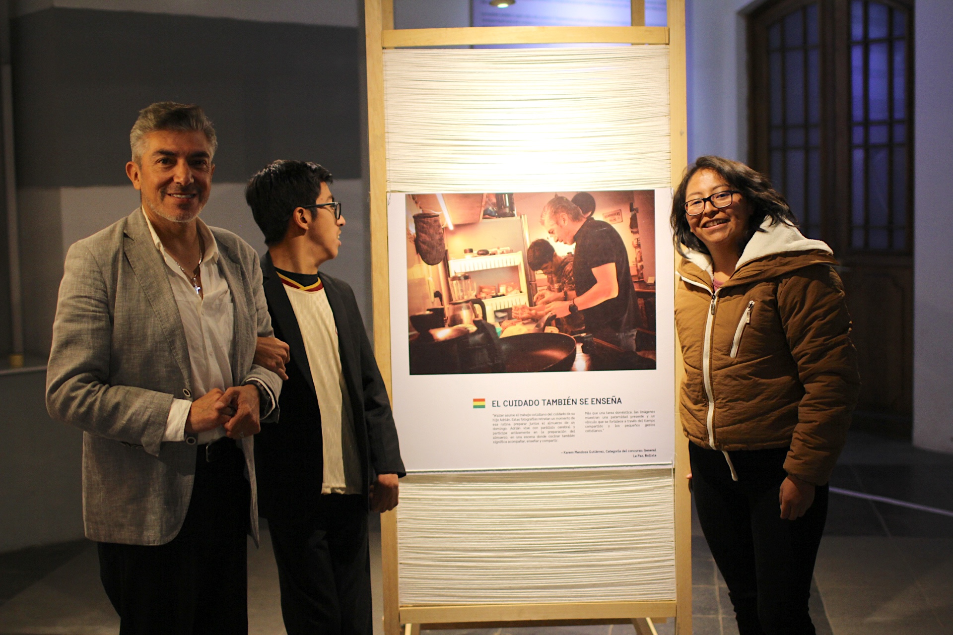 Una de las fotos ganadoras del concurso nacional: “Hombres que cuidan, hombres que sienten”. Fotos: Oxfam.