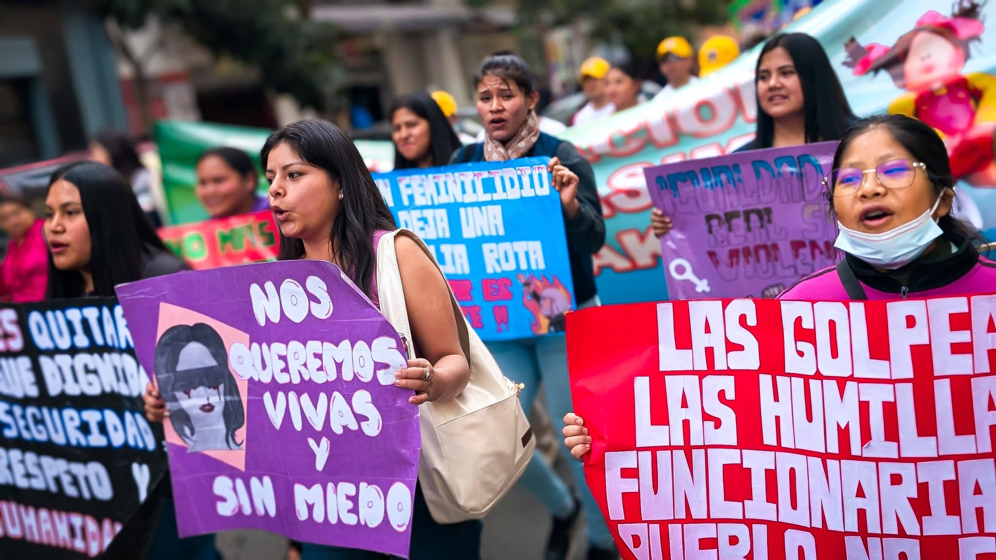 Marcha contra la violencia contra la mujer. Foto: Fundación Voces Libres.