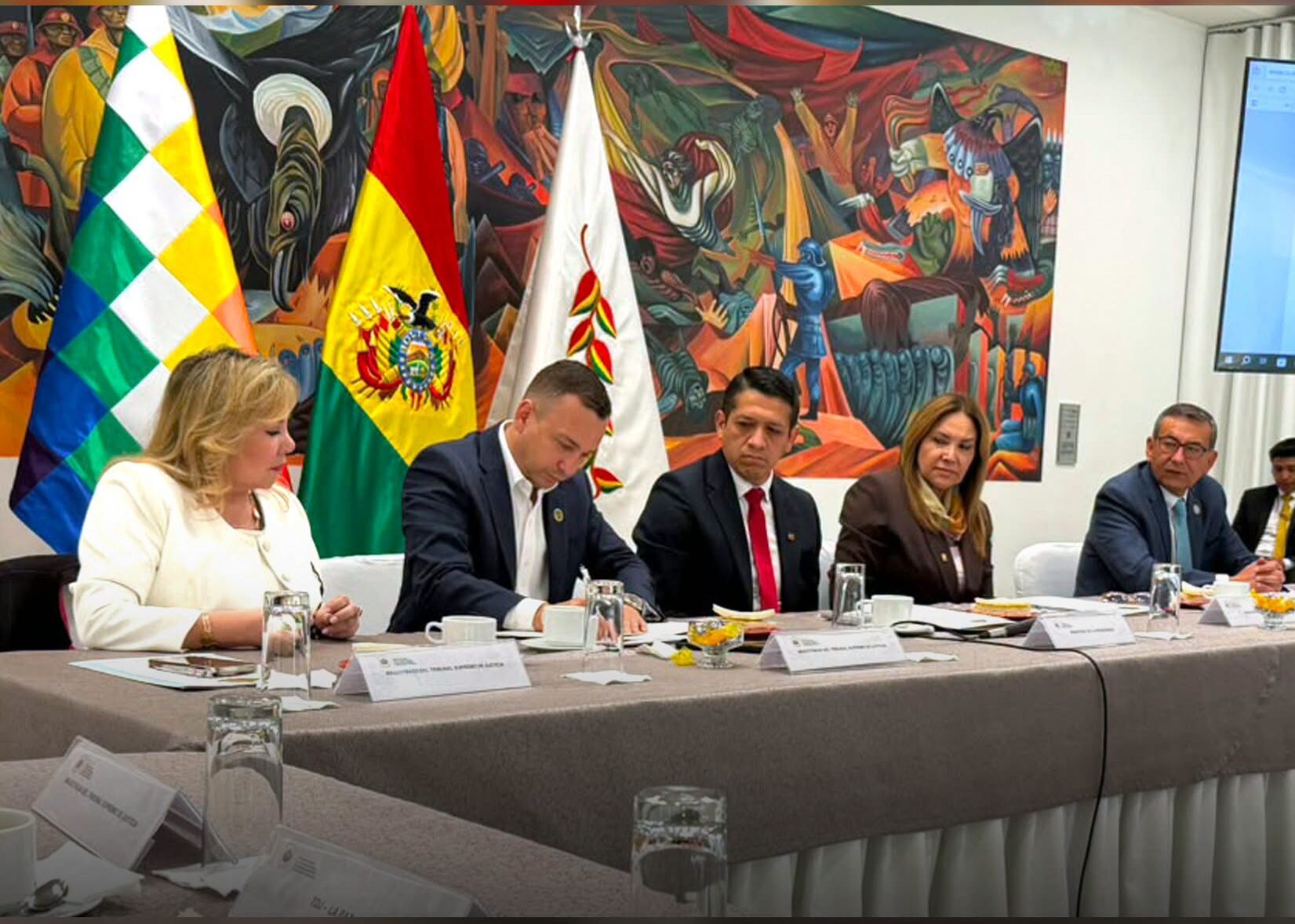 Primer acuerdo sobre el proyecto de Ley de Prescripción y Consolidación de Depósitos Judiciales. Foto: Agencia Judicial de Noticias.