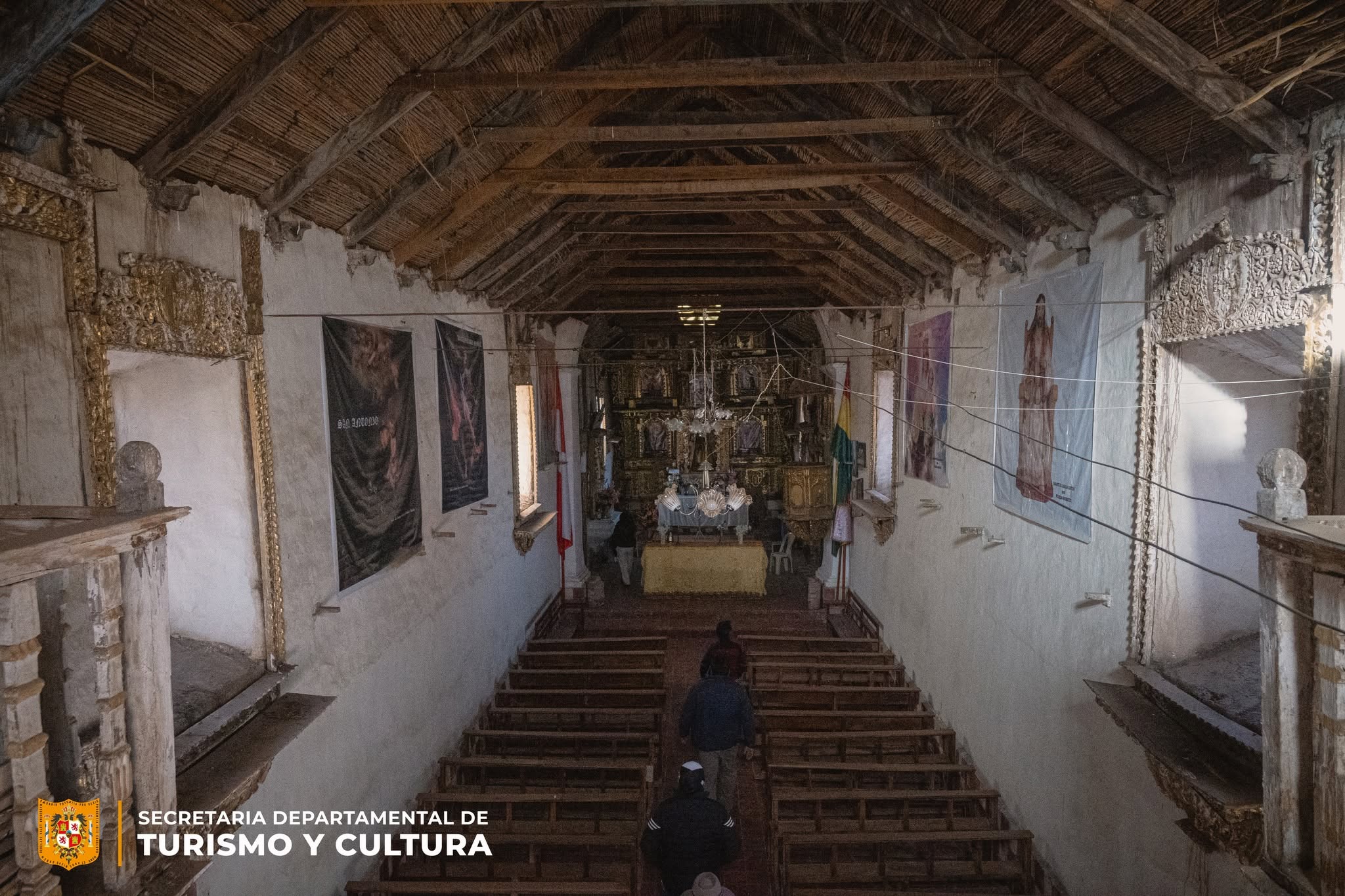 Templo en la comunidad Carma en Potosí. Fotos: Secretaría Departamental de Turismo y Cultura de la Gobernación de Potosí.