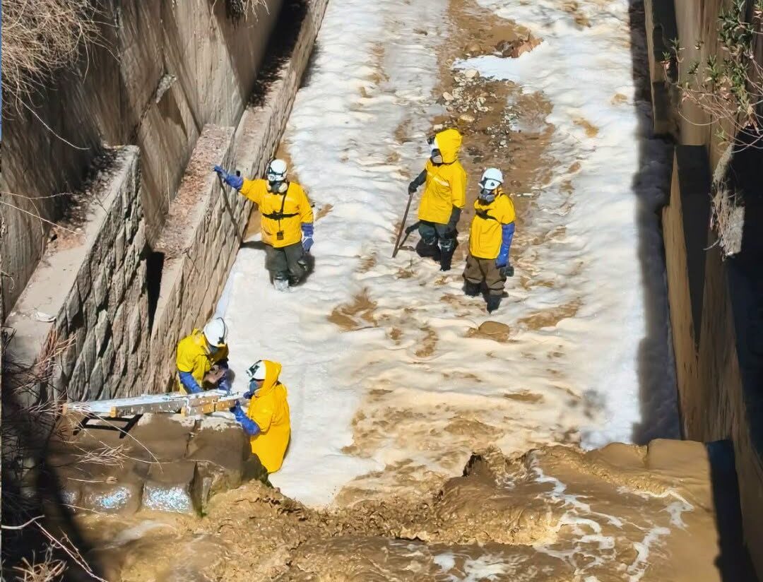 Inspección técnica para el monitoreo del embovedado del río Choqueyapu. Foto: Dirección de Prevención de Riesgos y Resilencia Urbana.