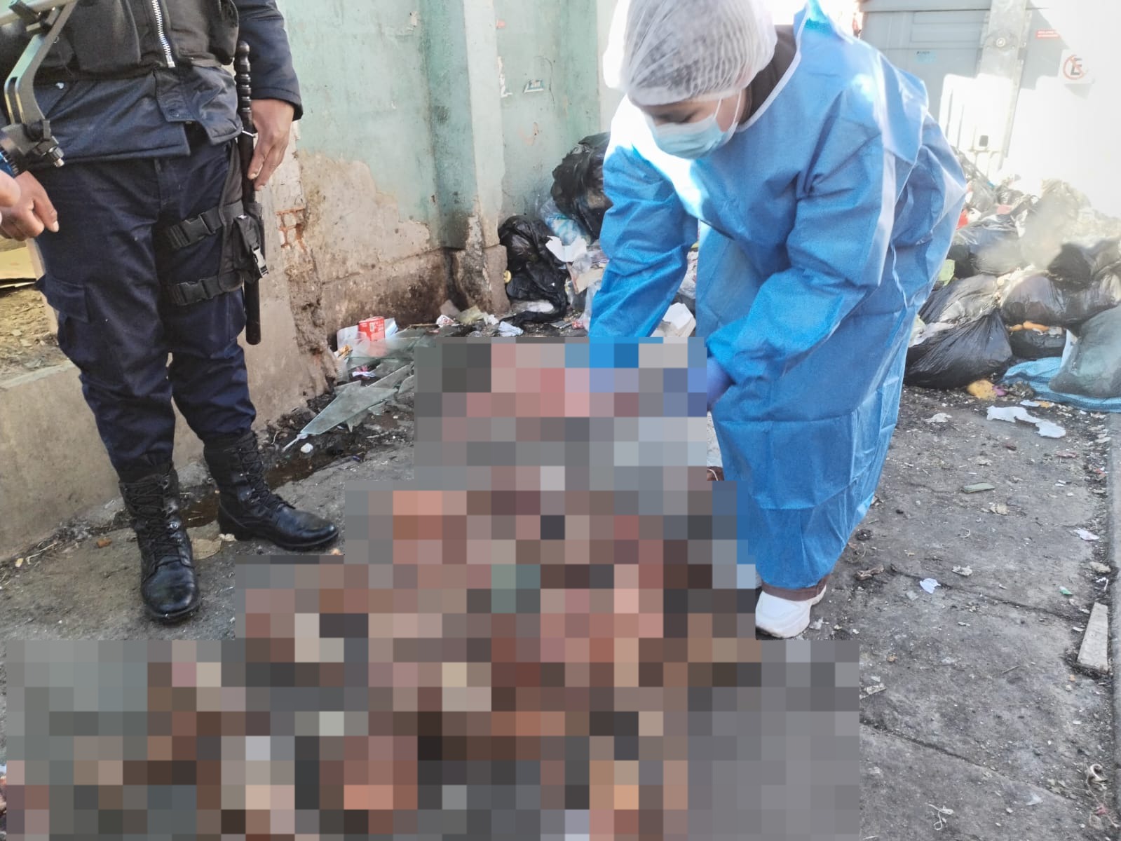 El pasado 10 de junio personal de la Alcaldía y la Policía hallaron restos de canes en un contenedor de basura en El Alto