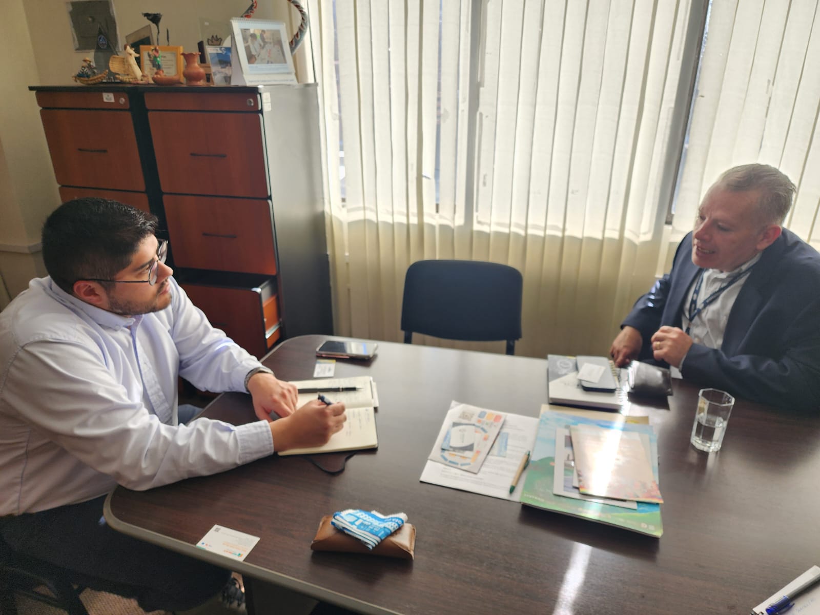 El director general ejecutivo de Naabol, Jaime Machicao, y el viceministro de Turismo, Andrés Aramayo Bejarano, sostuvieron una reunión de coordinación.