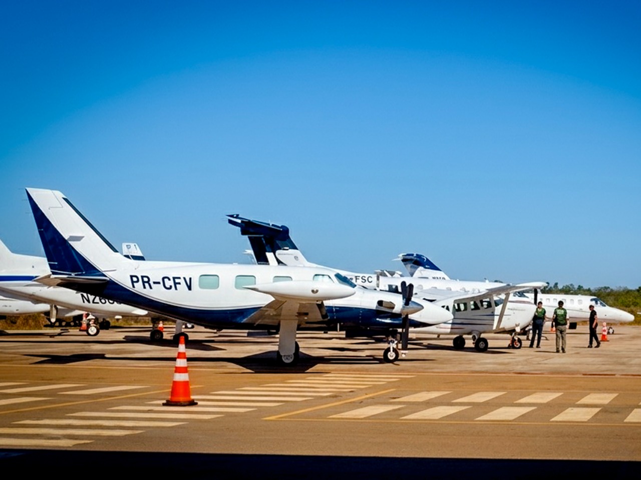 El aeropuerto de San Ignacio de Velasco recibió a aeronaves de Brasil. Foto: MOPSV.