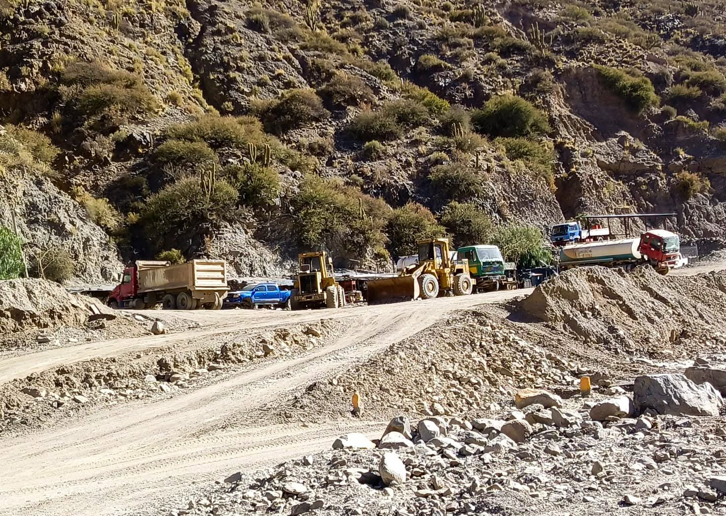 Actividad minera en el área “Tesoro Salvadora” de Villazón. Foto: AJAM