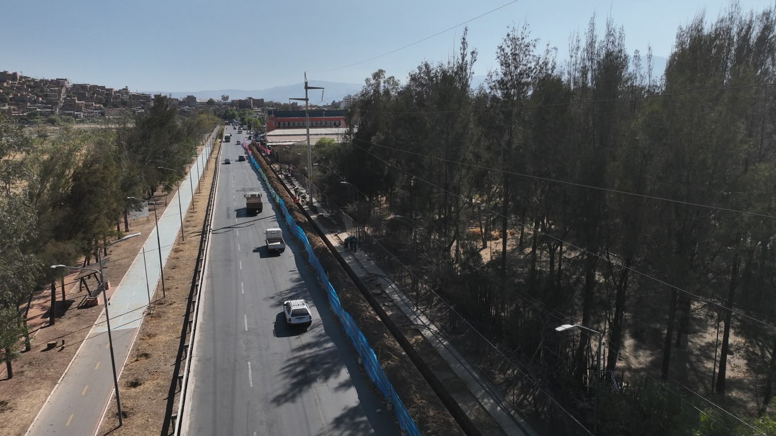 La obra cuenta con una extensión aproximada de seis kilómetros. Foto: ENDE.