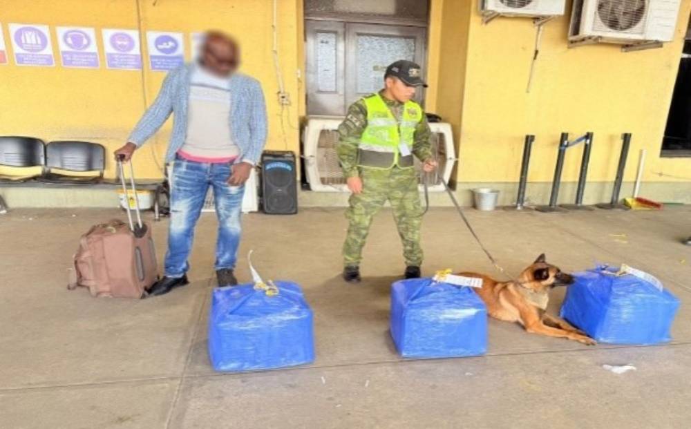 La intervención de la FELCN en Viru Viru. Foto: UNODC
