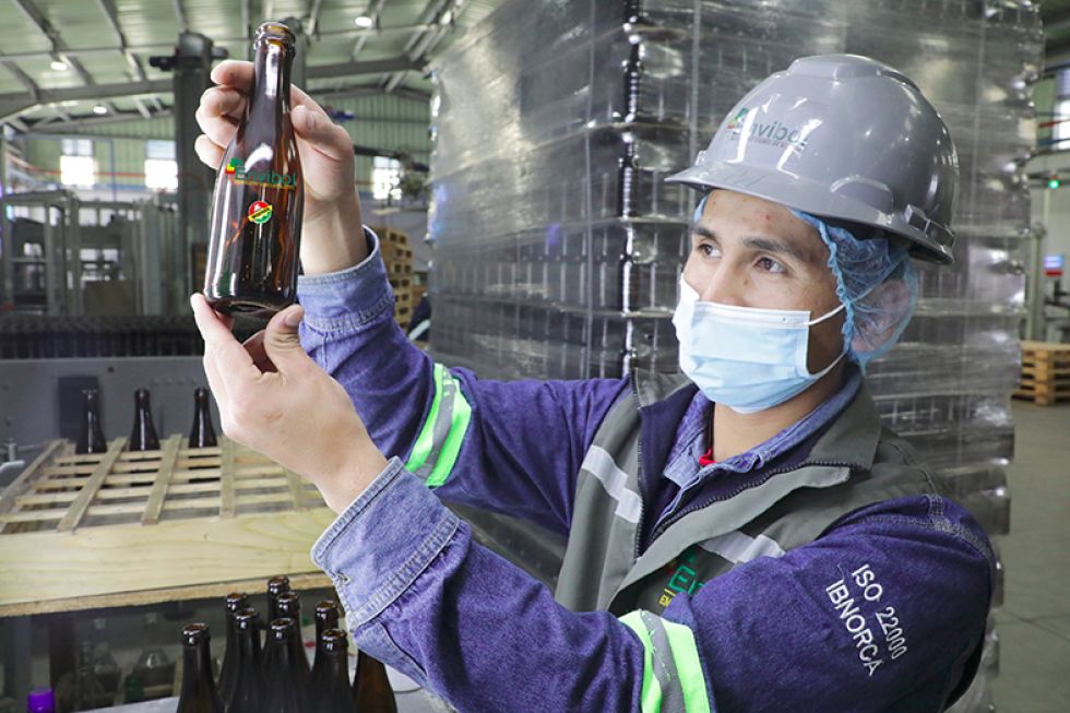 La fábrica de Envibol en Chuquisaca. Foto: redes sociales.