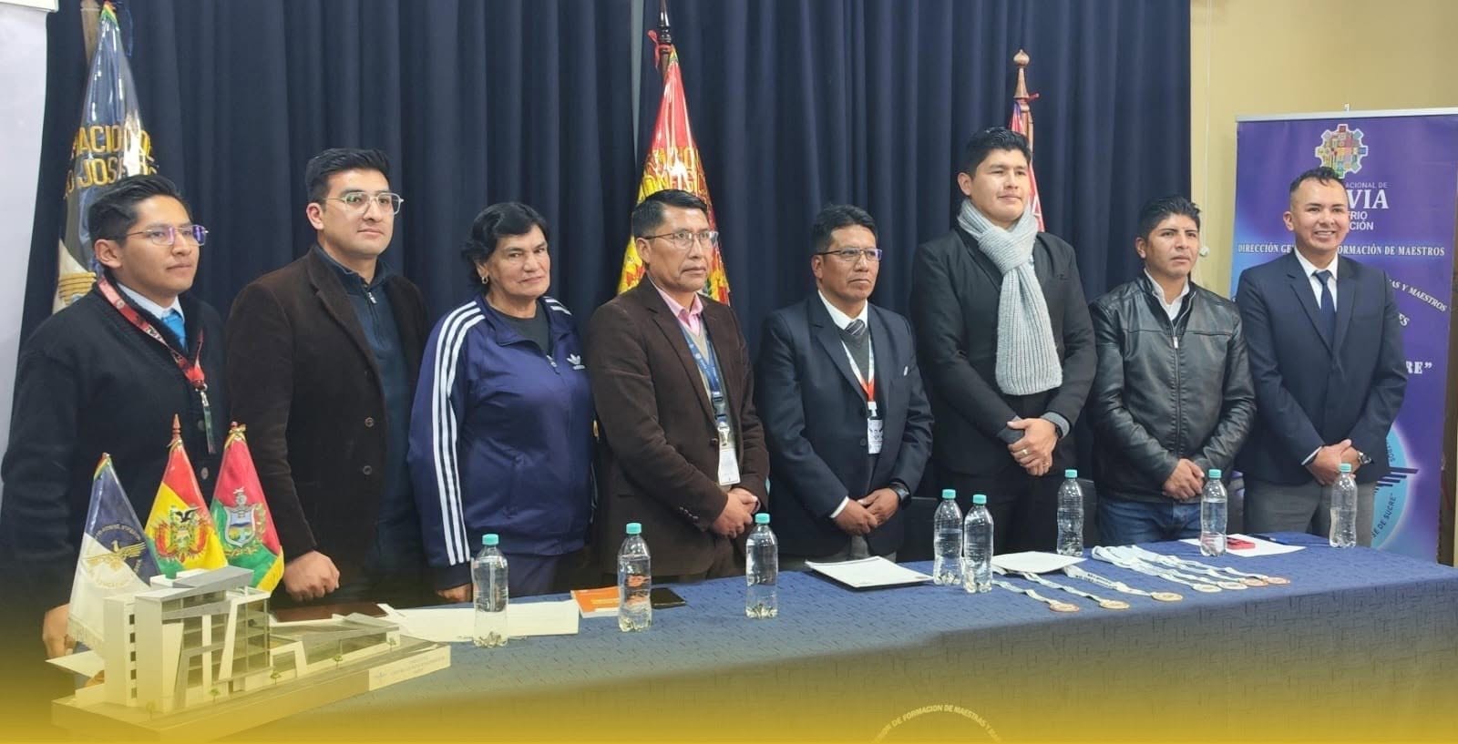 Lanzamiento de la carrera pedestre en La Paz. Foto: Sedede.