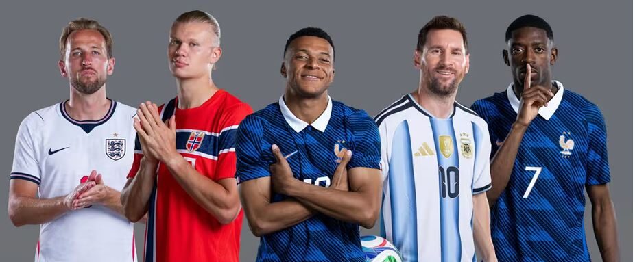 Kane, Haaland, Mbappé, Messi y Dembélé figuran entre los máximos goleadores del Mundial.