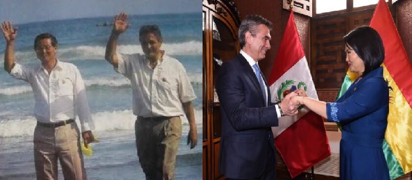 Dos imágenes, 36 años de diferencia. Jaime Paz Zamora y Alberto Fujimori protagonizaron un acercamiento entre Bolivia y Perú; décadas después, Rodrigo Paz y Keiko Fujimori vuelven a coincidir en un nuevo escenario de diálogo.