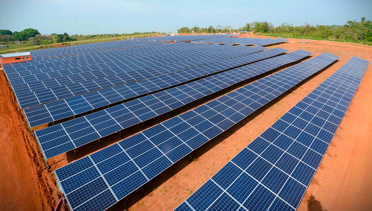 La planta solar fotovoltaica de Cobija, Pando. Foto: ENDE.