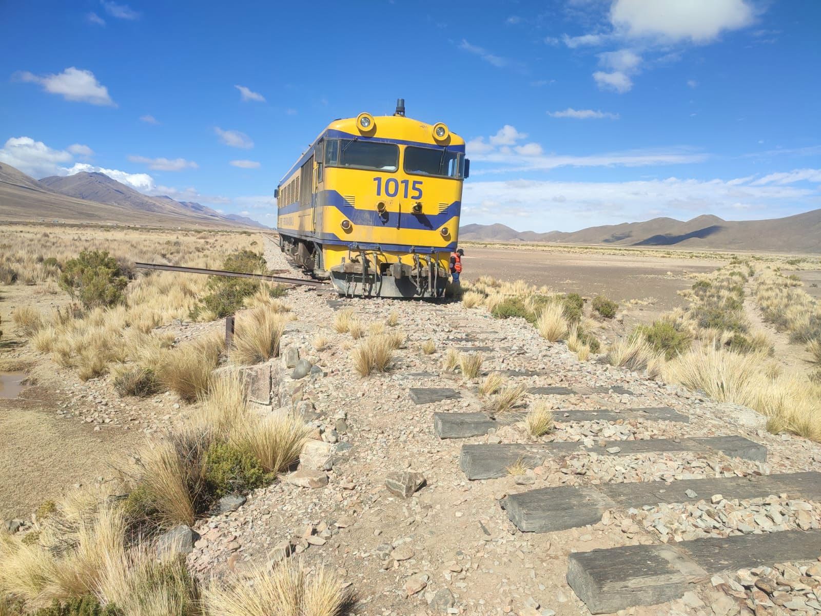 Rieles de tren sustraídas. Foto: Ferroviaria Andina