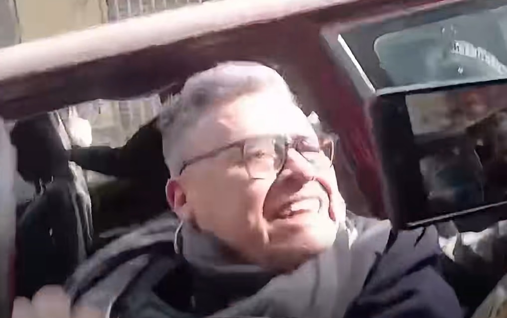 Zúñiga tras salir de juzgados. Foto: captura video