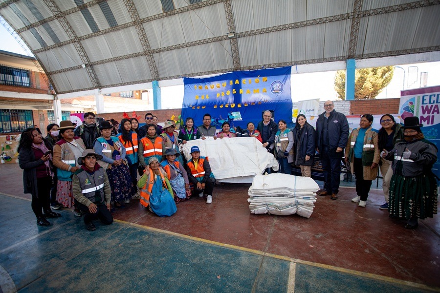 “Eco-Escuelas” forma parte de “El Viaje de la Bolsa”, una iniciativa desarrollada junto con la Fundación Creamos Juntos. Foto: PIL Bolivia.