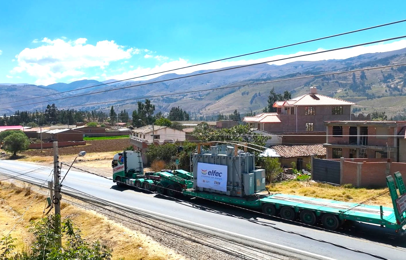 El nuevo transformador reforzará el sistema de distribución eléctrica que abastece al Parque Industrial Santiváñez. Foto: ENDE.