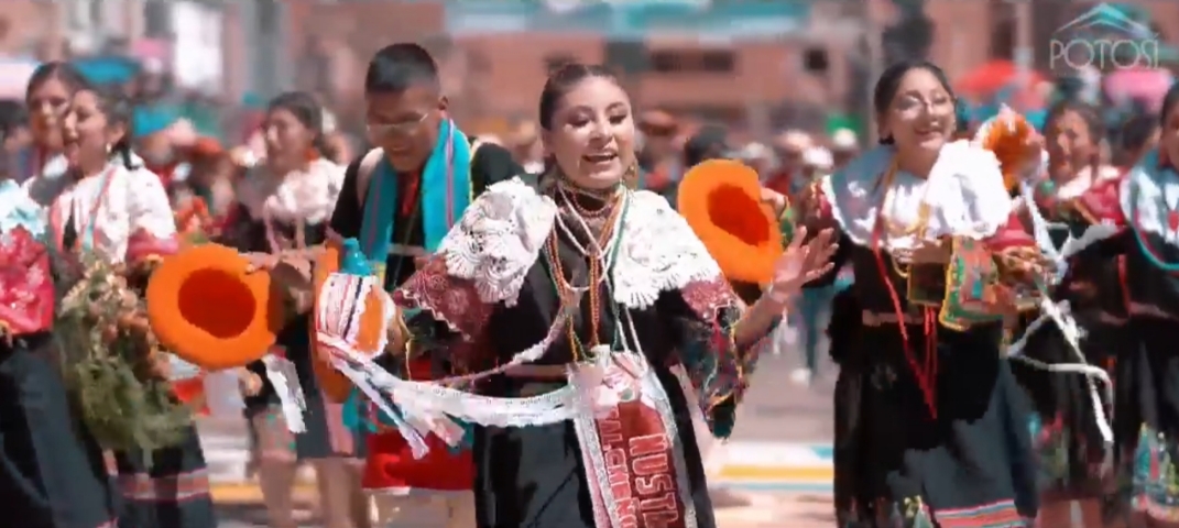 La festividad de Potosí se desarrolla tres días. Imagen: Captura.