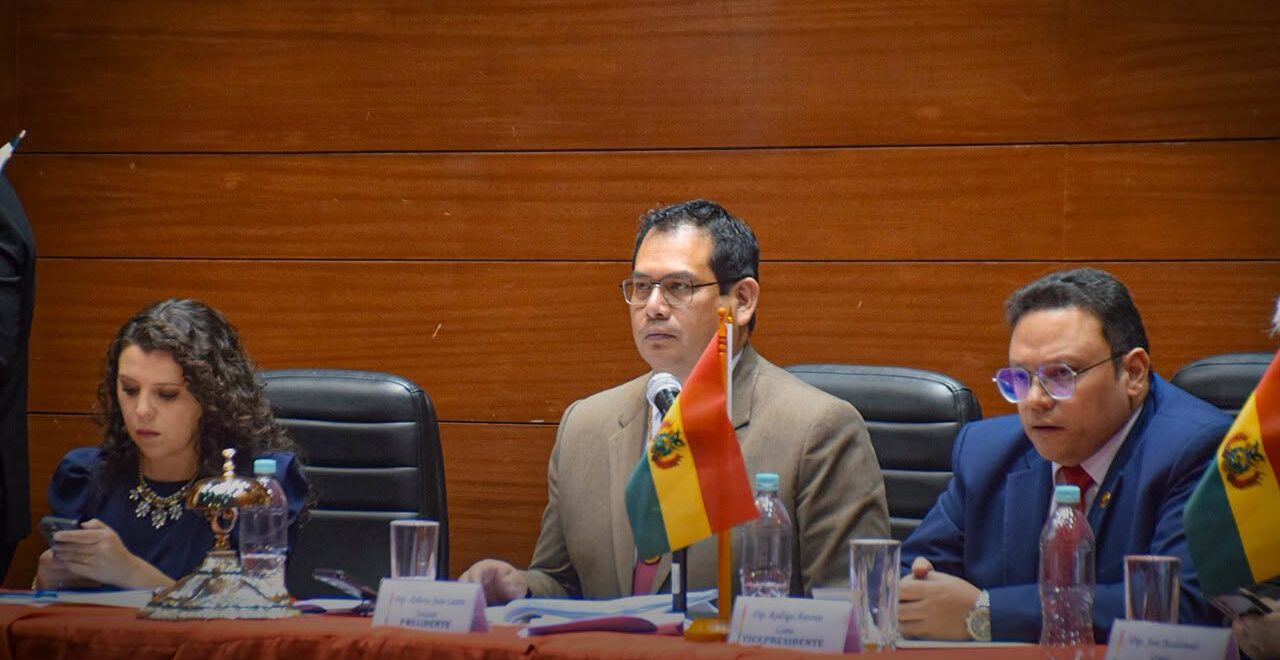 Los legisladores abordaron diferentes normas durante la sesión en Sucre. Foto: Cámara de Diputados.