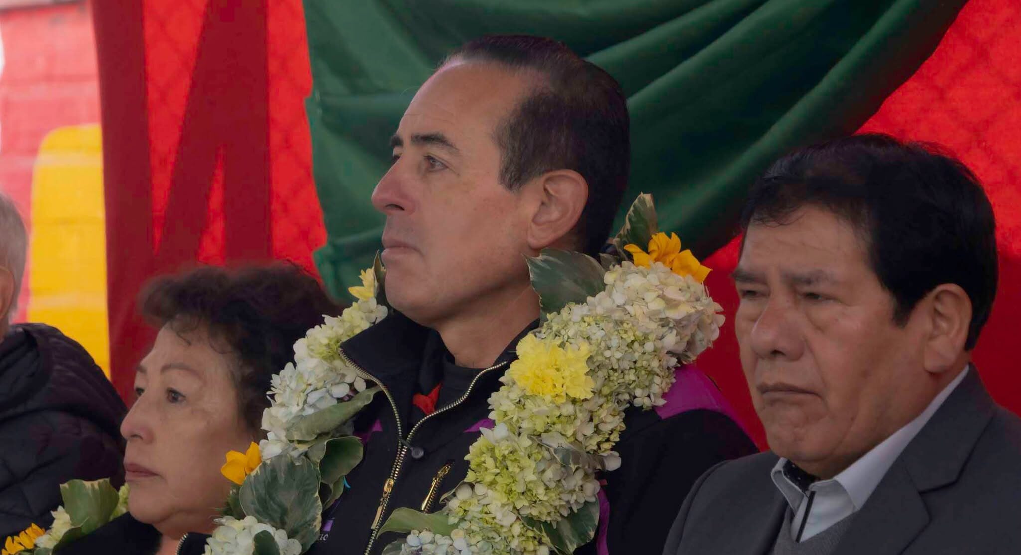 El alcalde de La Paz, Cesar Dockweiler, durante un acto. Foto: GAMLP.