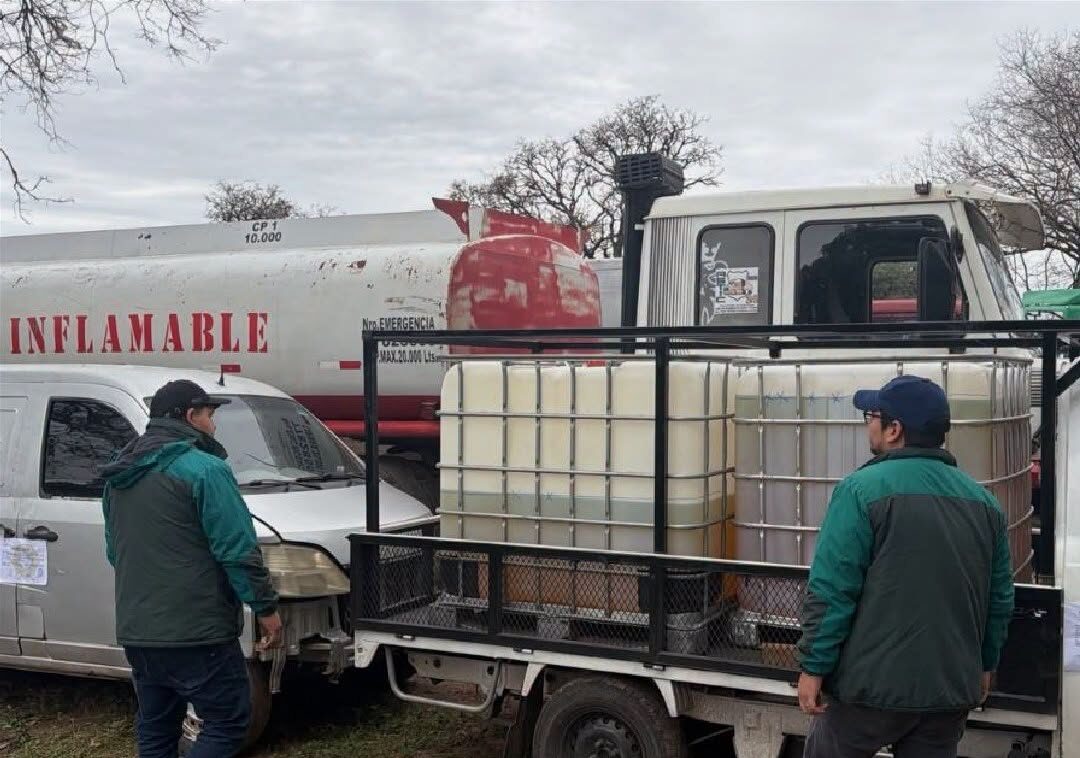 Durante la intervención se decomisaron más de 3.500 litros de diésel.