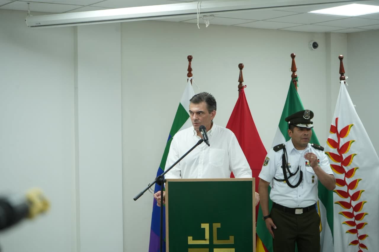 El presidente Rodrigo Paz en Santa Cruz. Foto: Ministerio de Producción.