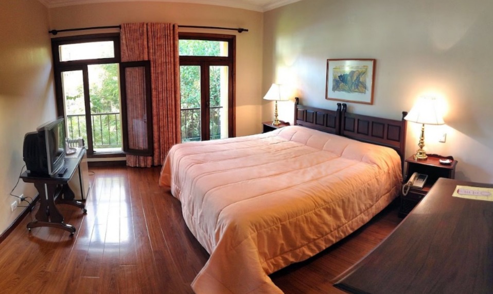 Una pieza de un hotel en Cochabamba. Foto: Redes sociales.