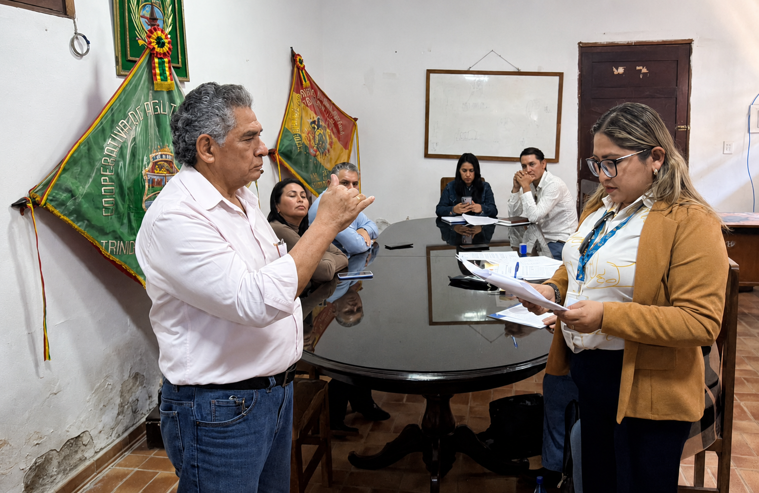 La AAPS posesiona a Edgar Armando Tejada Hurtado. Fotos: AAPS.