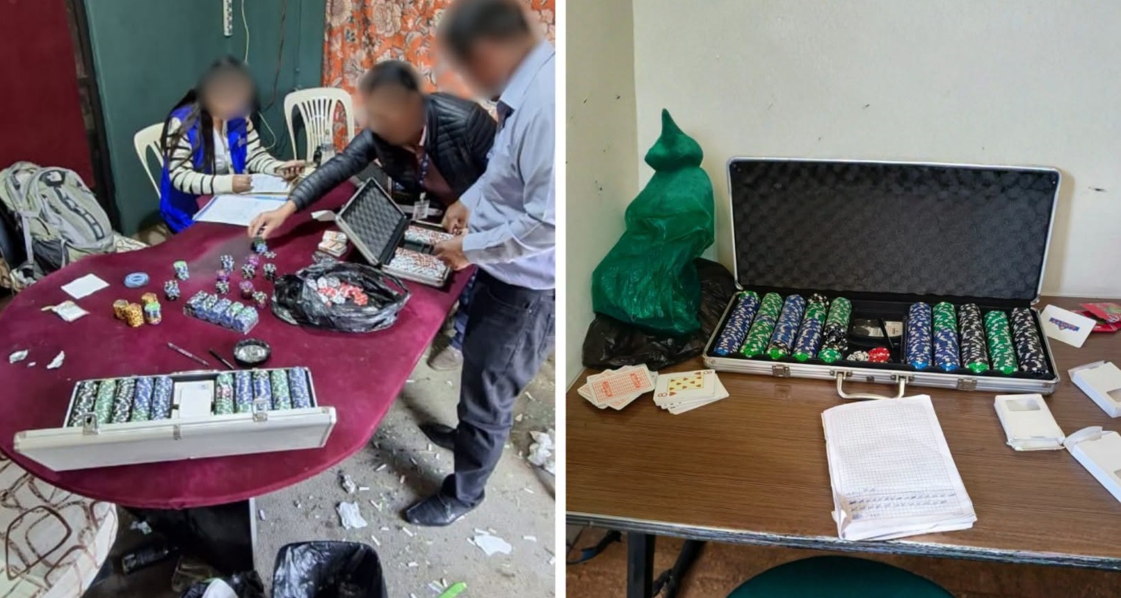 La casa de juegos ilegal estaba ubicada en un barrio de la zona central de Cochabamba. Foto: AJ.