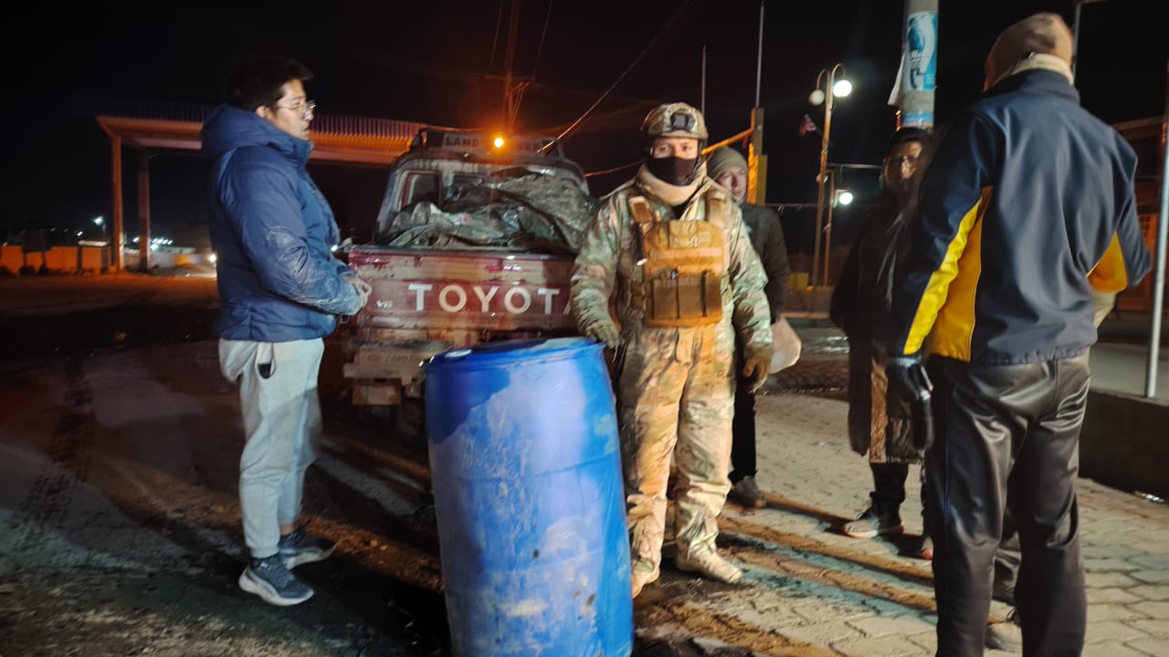Operativo contra el contrabando de combustible. Foto: Viceministerio de Lucha Contra el Contrabando.