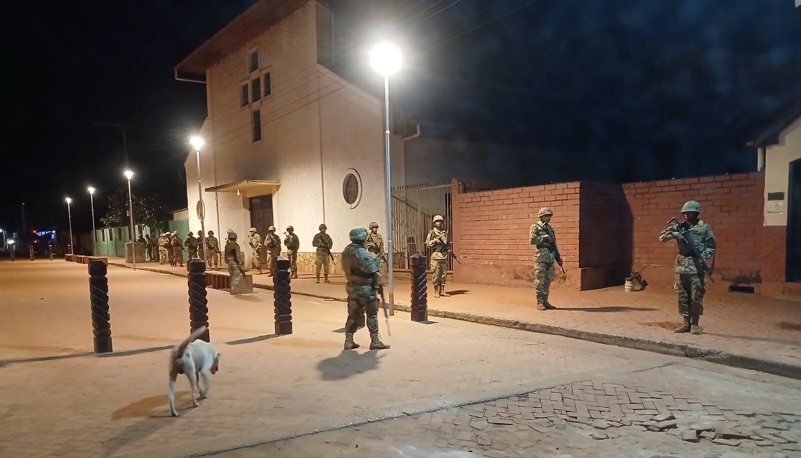 Los uniformados salieron a las calles a patrullar para preservar el orden. Foto: Ministerio de Defensa.