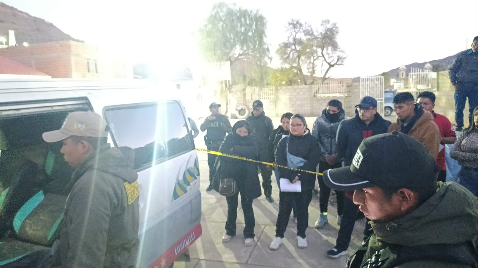 Homicidio registrado durante una persecución policial en la zona de Llajtachimpa. Foto: Fiscalía General del Estado.