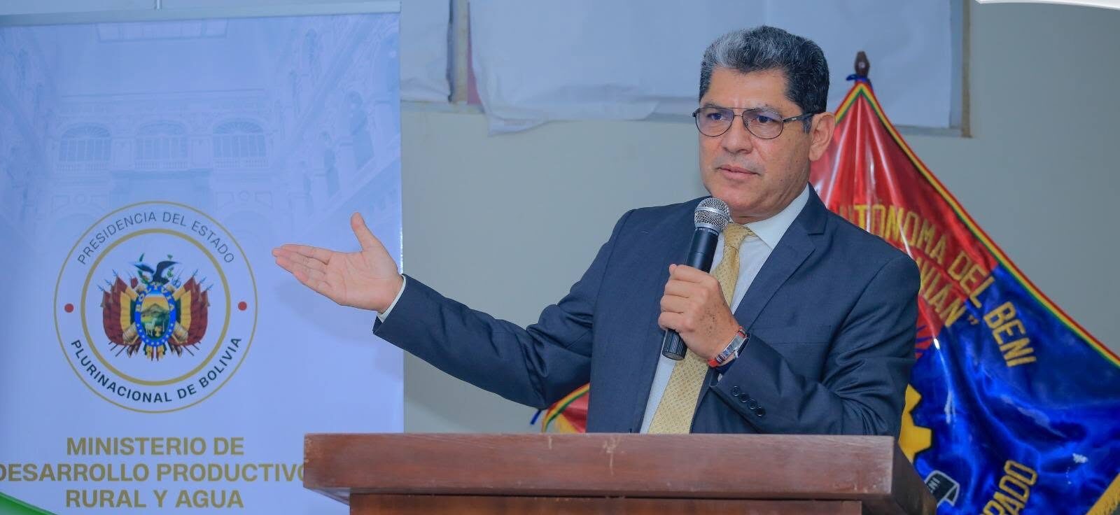 Gobernador del Beni, Jesús Egüez. Foto: Gobernación del Beni.