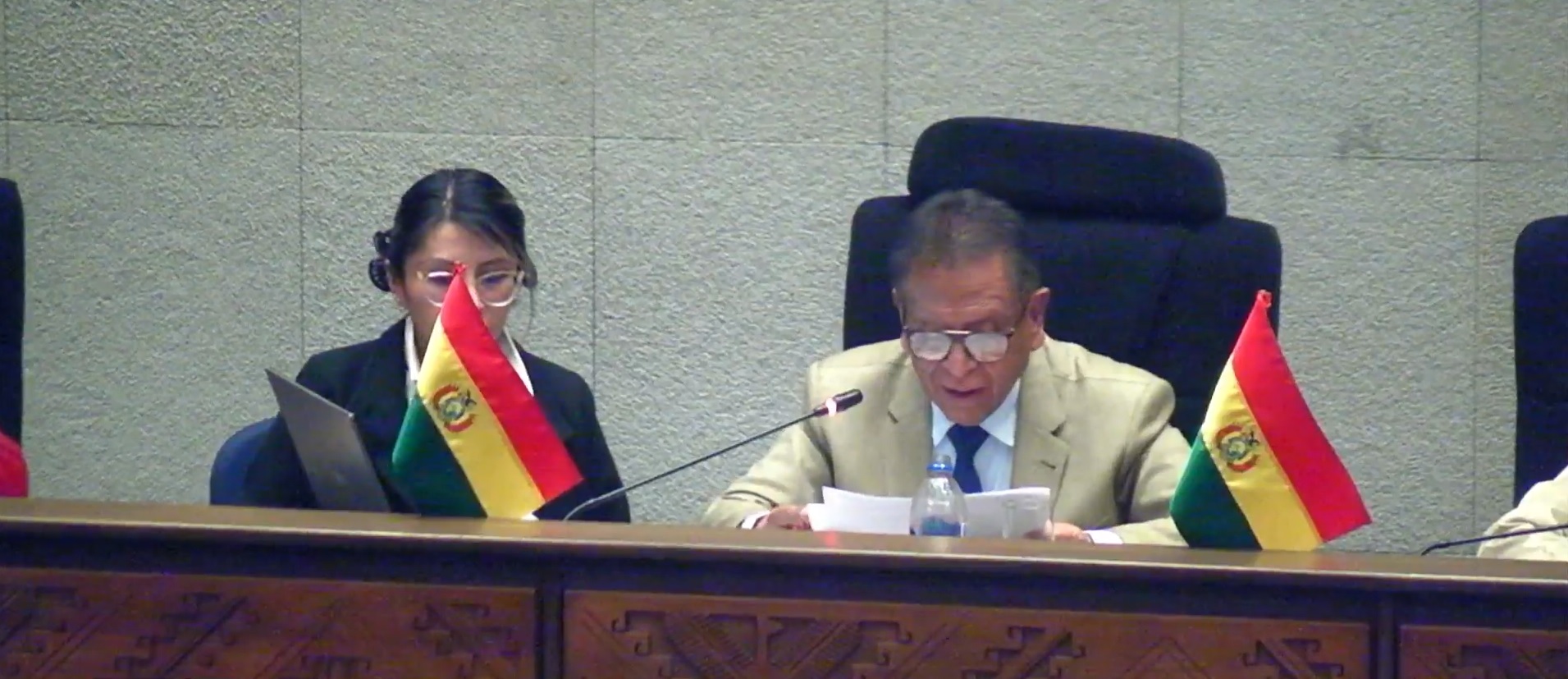 El ministro Marco Antonio Oviedo en la ALP.