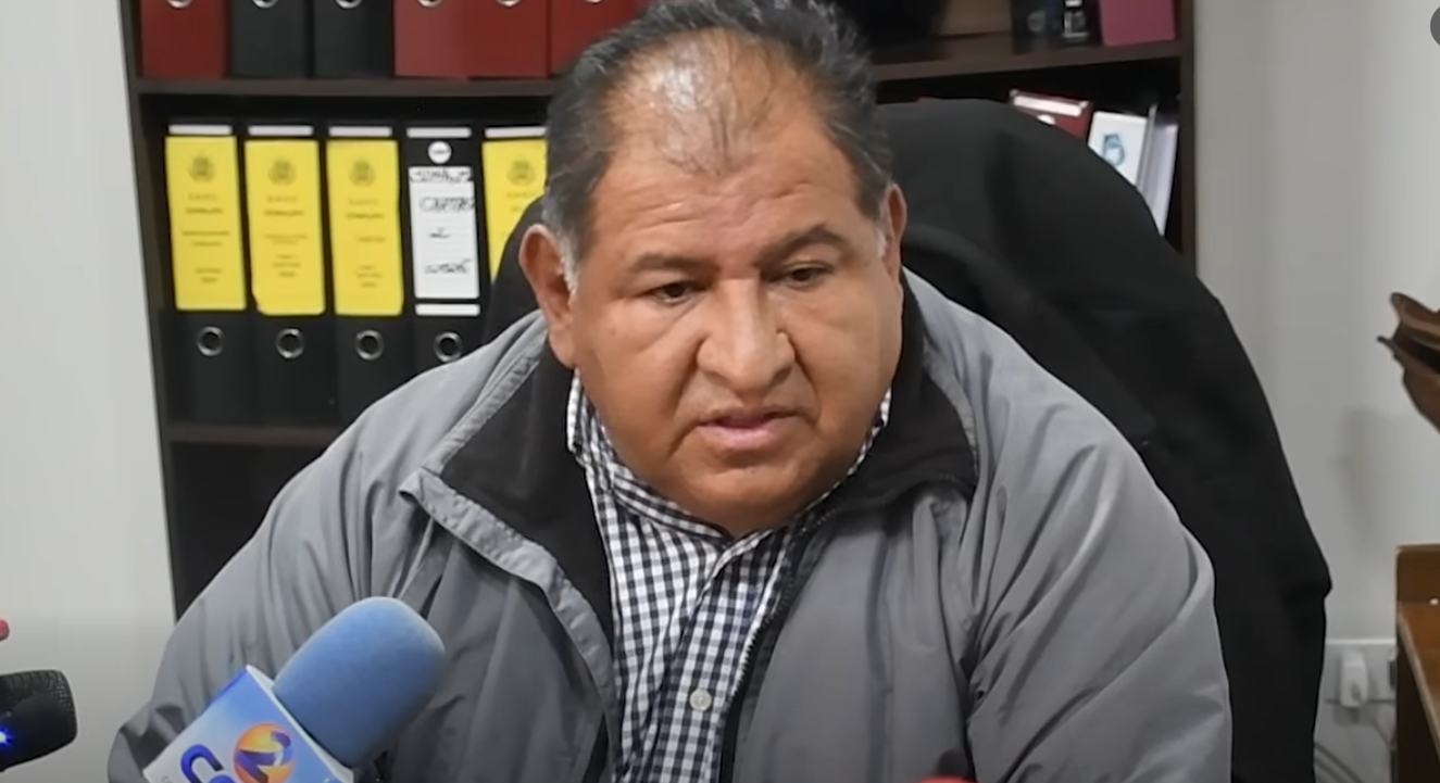 Secretario departamental de Medio Ambiente y Recursos Hídricos de la Gobernación de Cochabamba, Oscar Céspedes. Foto: Captura Gobernación de Cochabamba.